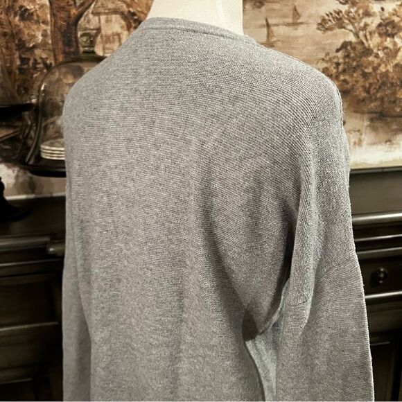 LOFT Gray Sweater Long Drop Sleeve size XS - Picture 5 of 9